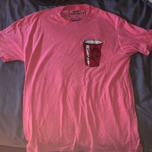 Riot Society pink “ Party Shirt “ Short Sleeve Tee
